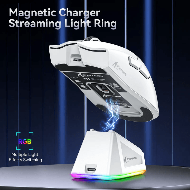 ATTACK SHARK X11 Wireless Gaming Mouse with Charging Dock image 4